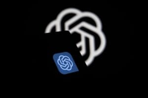 Home Page Template 24 "ChatGPT interface on a laptop screen symbolizing free AI access for global users"