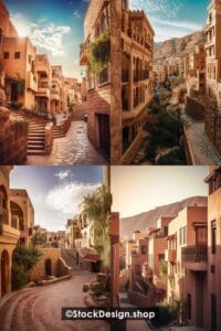 "Illustration of a human and AI collaboratively creating digital art using text-to-image tools"