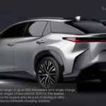 Lexus RZ 450e front view electric SUV