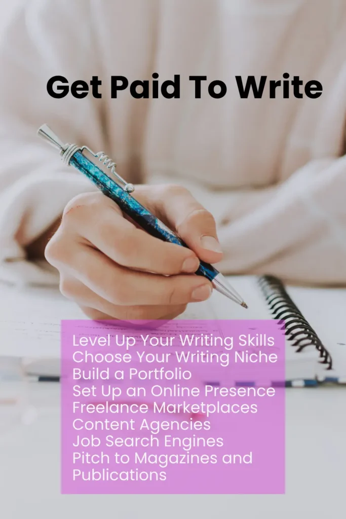 How to get paid to write