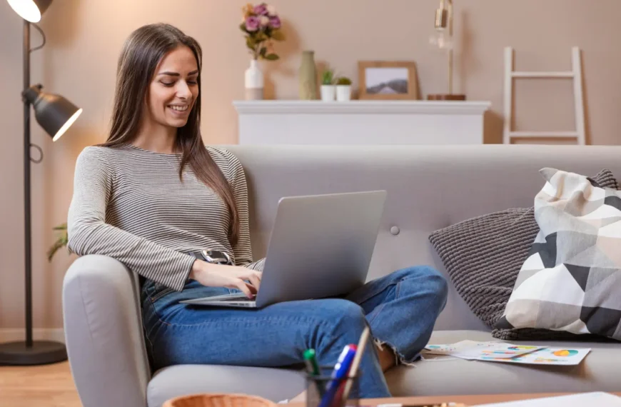 woman-working-from-comfortable-couch